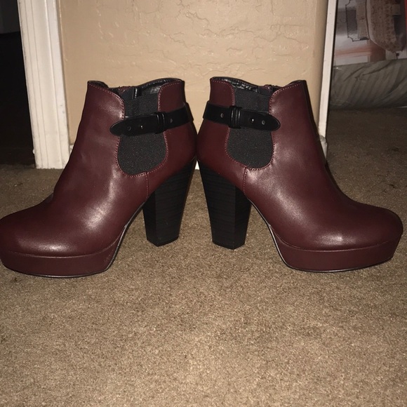 Burgundy Booties - Picture 5 of 5